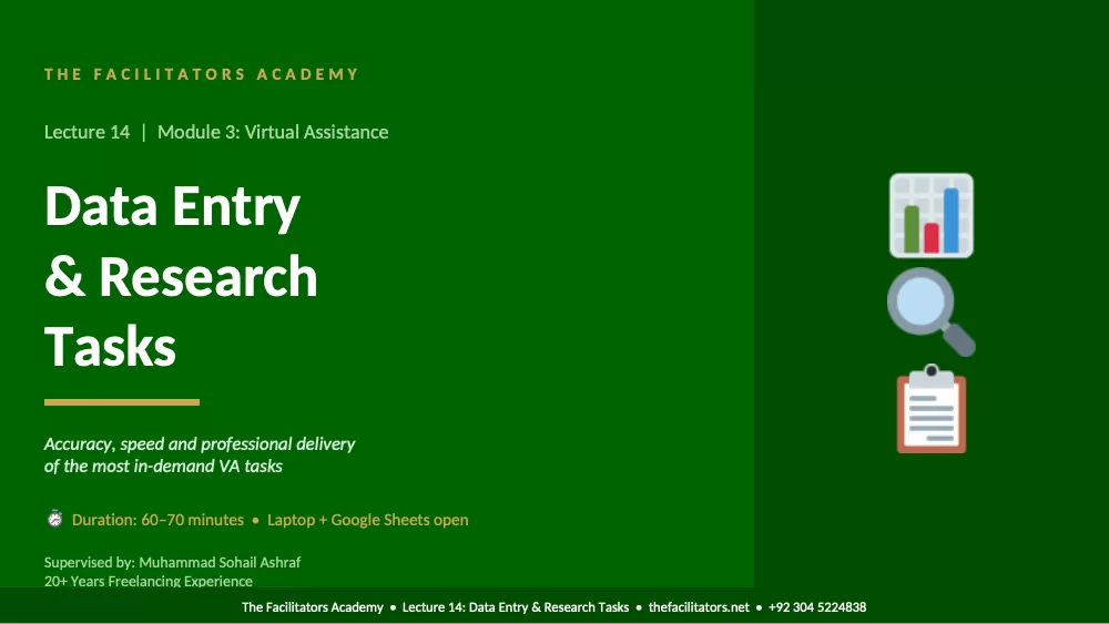 Lecture 14 | Module 3: Virtual Assistance, page 1