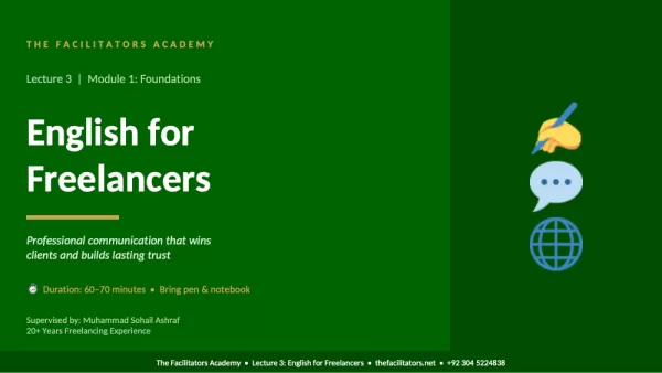 Lecture 3 | Module 1: Foundations