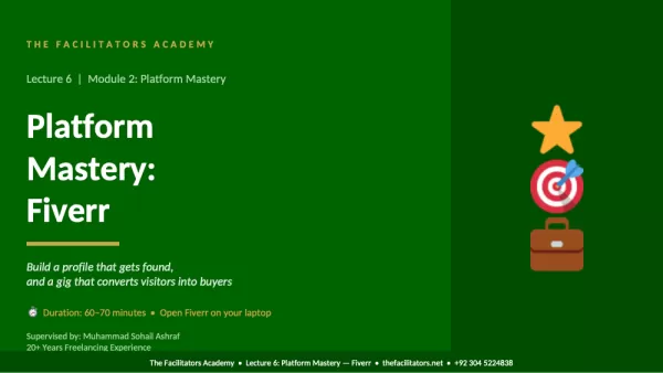 Lecture 6 | Module 2: Platform Mastery
