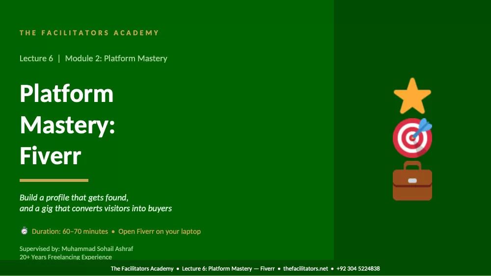 Lecture 6 | Module 2: Platform Mastery, page 1